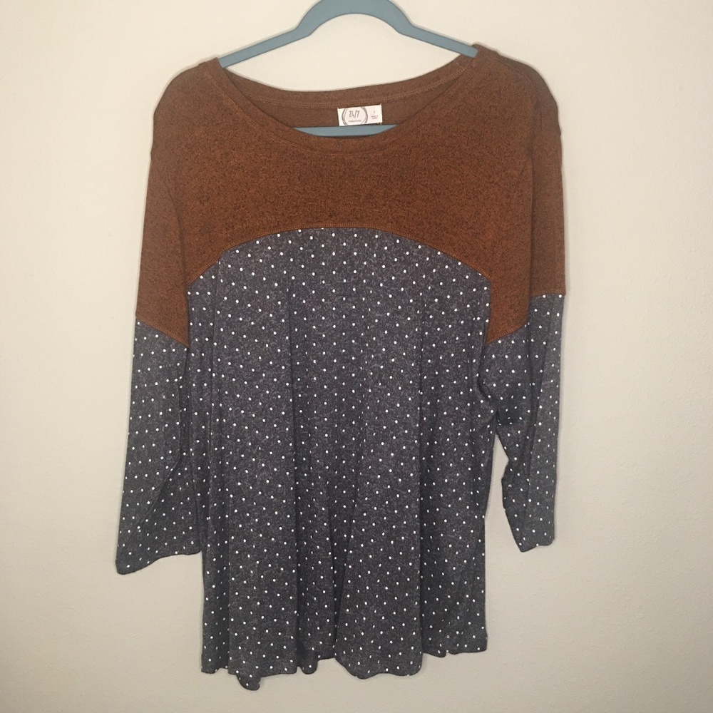 24/7 Long sleeve top (Maurice's) 1x